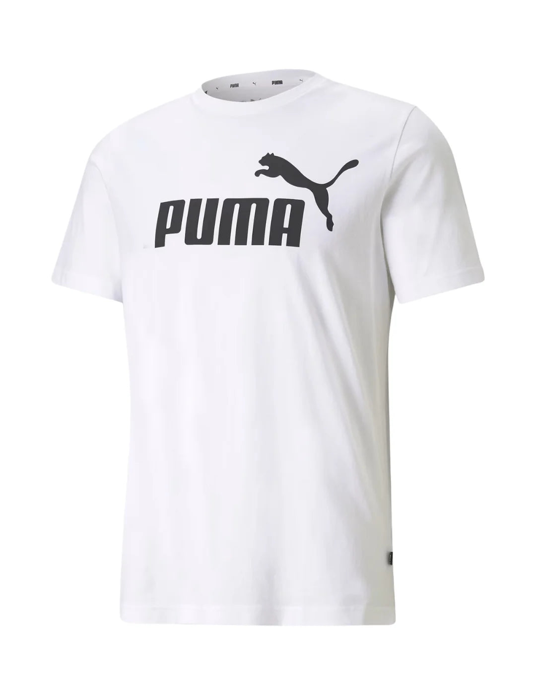 Camiseta PUMA Logo Essentials Blanco | Bicos de Fío