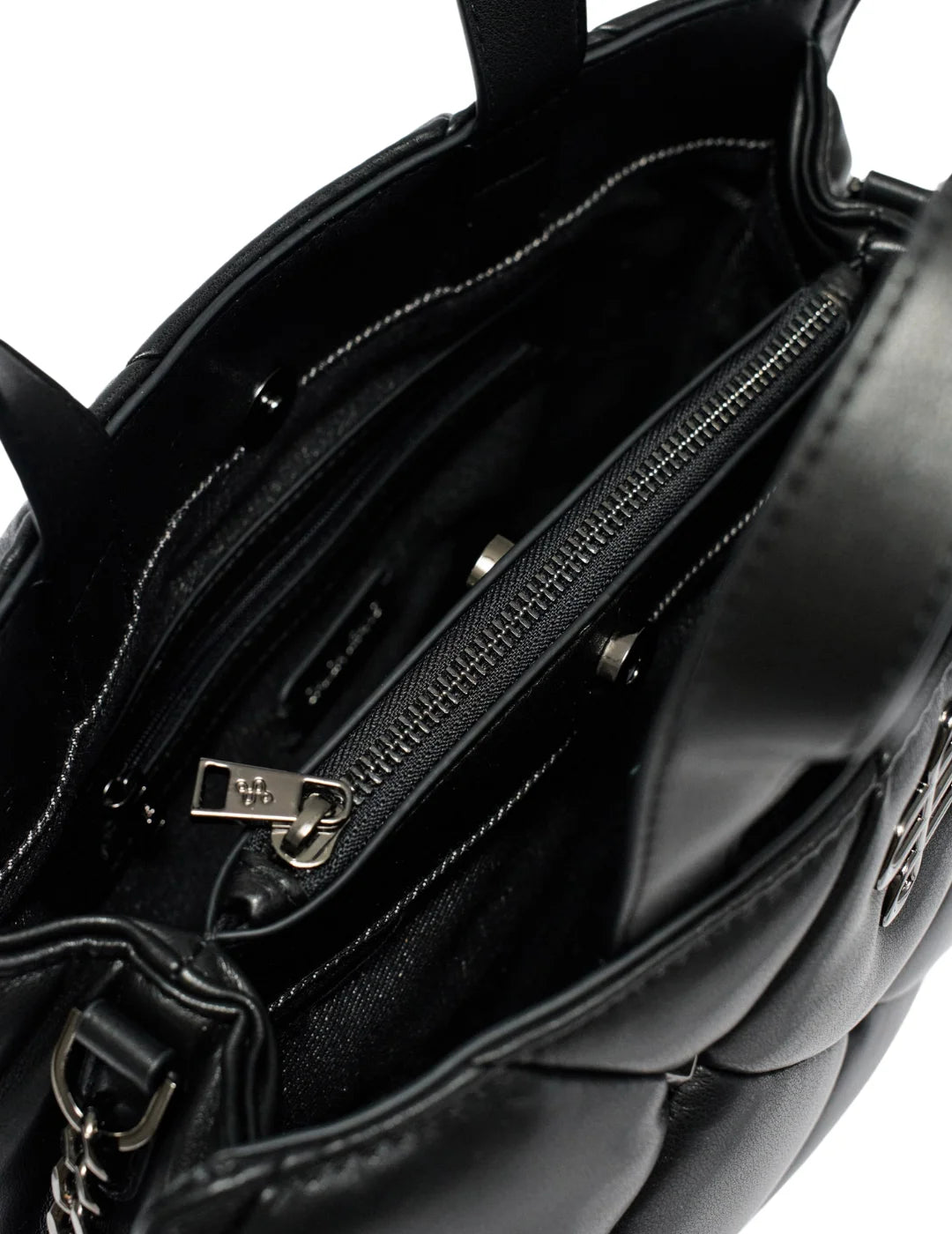 Bolso Asa Acolchado Salsa Jeans Negro | Bicos de Fío