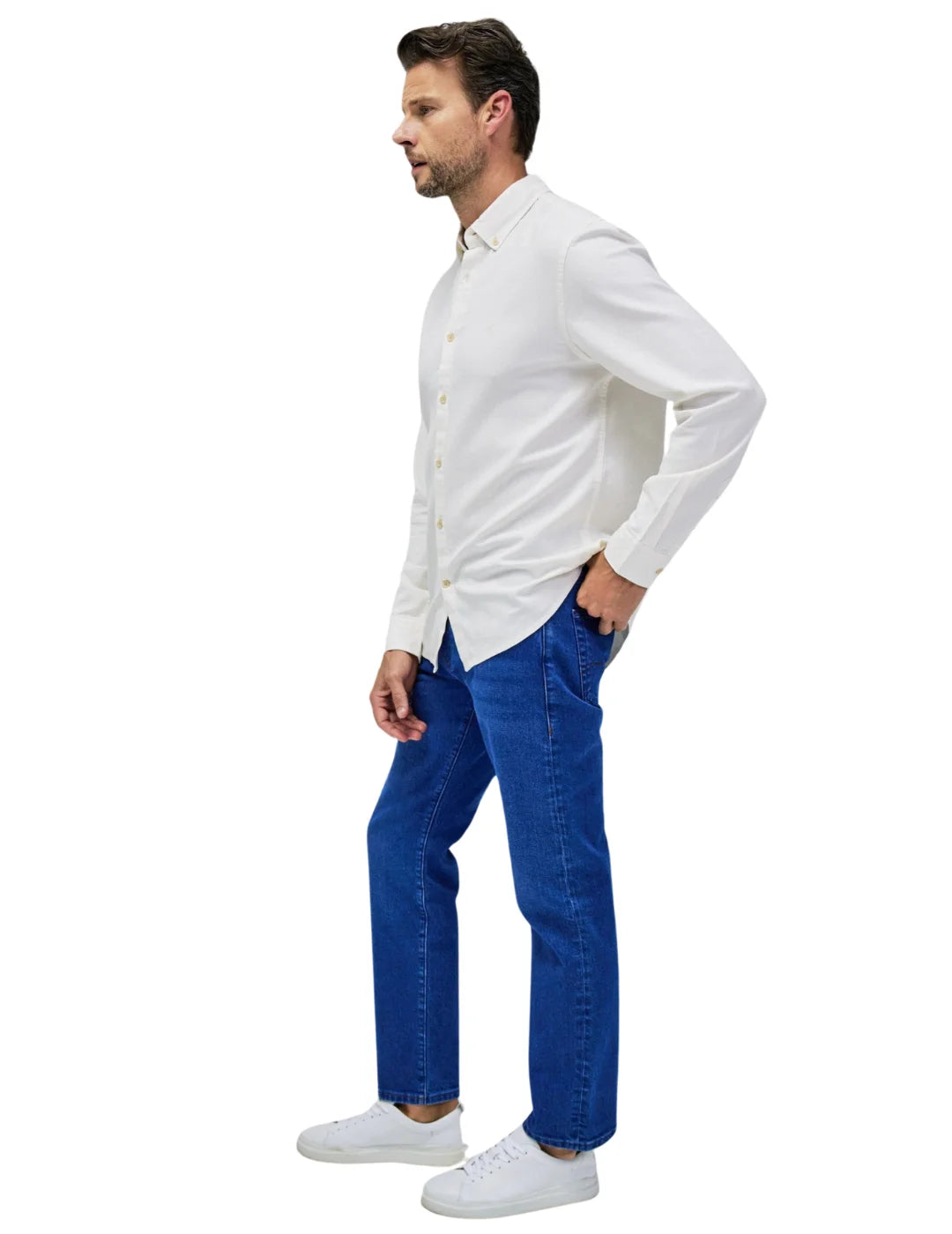 Camisa Regular Fit Salsa Jeans Crudo | Bicos de Fío