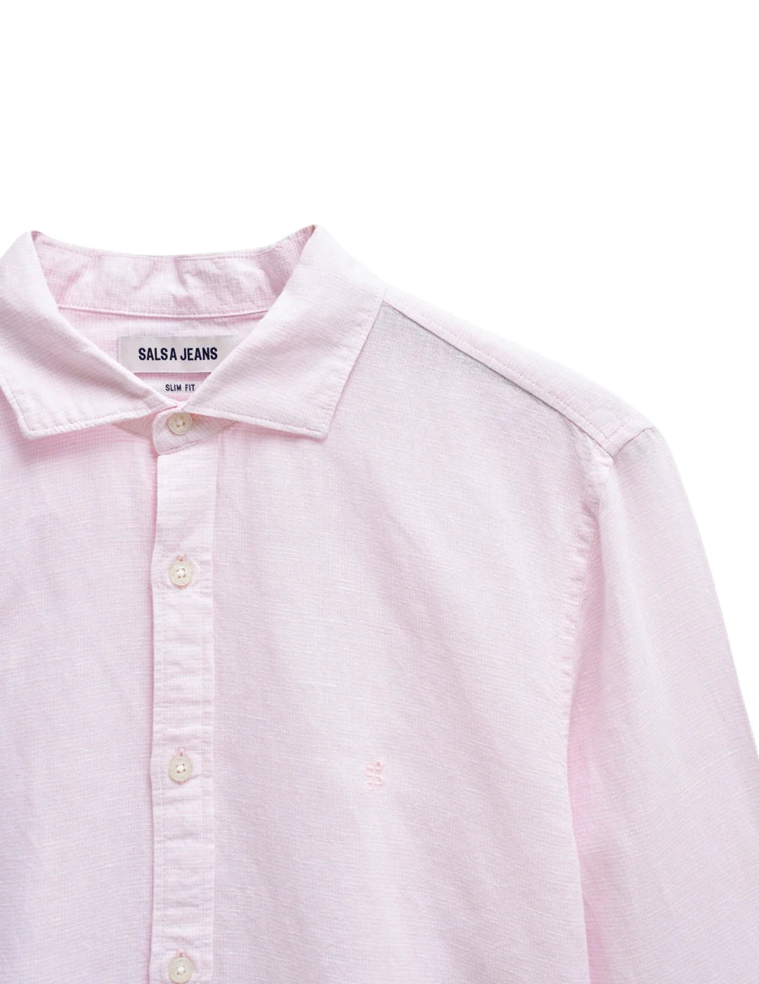 Camisa De Lino Salsa Jeans Rosa | Bicos de Fío