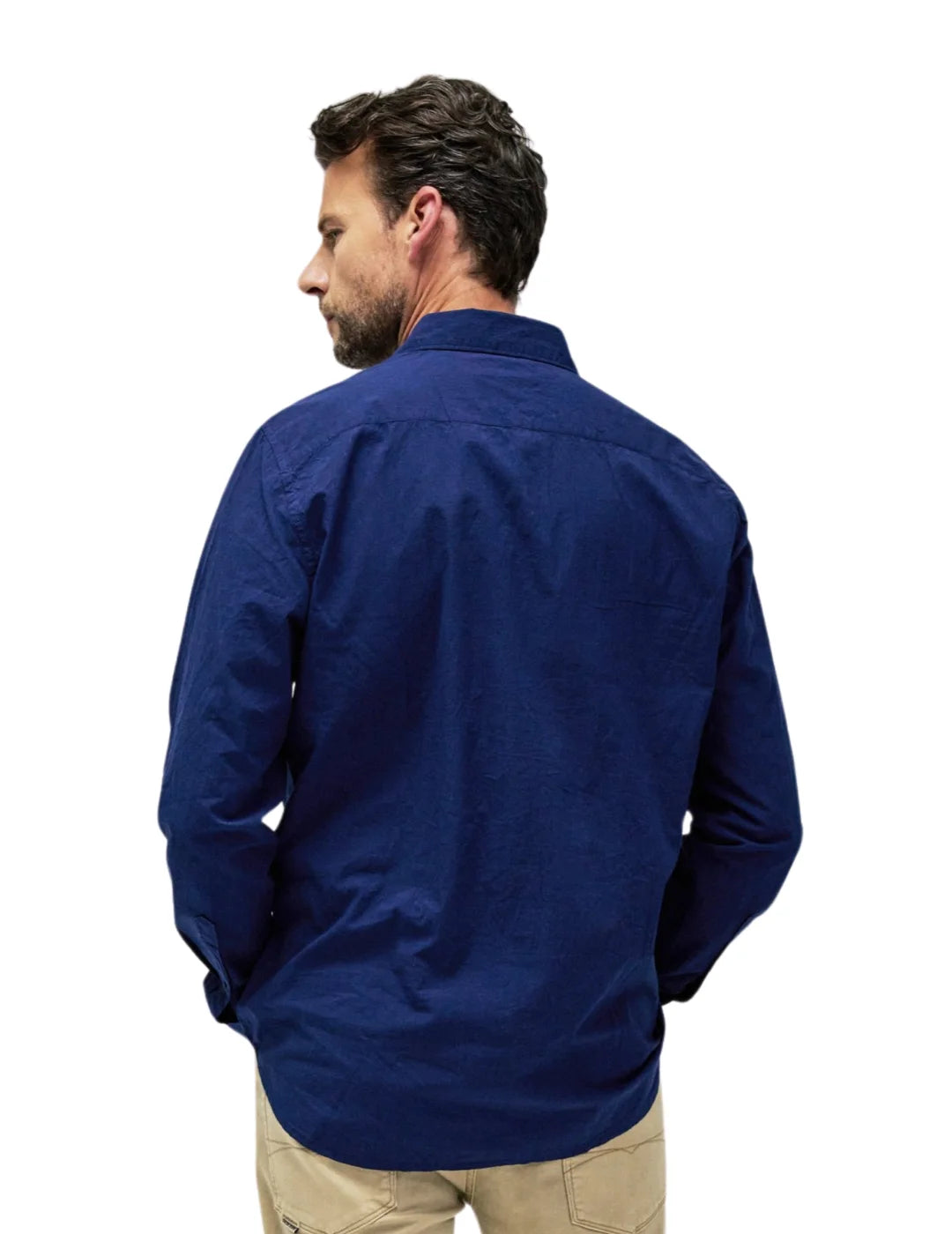 Camisa Regular Fit Salsa Jeans Azul | Bicos de Fío