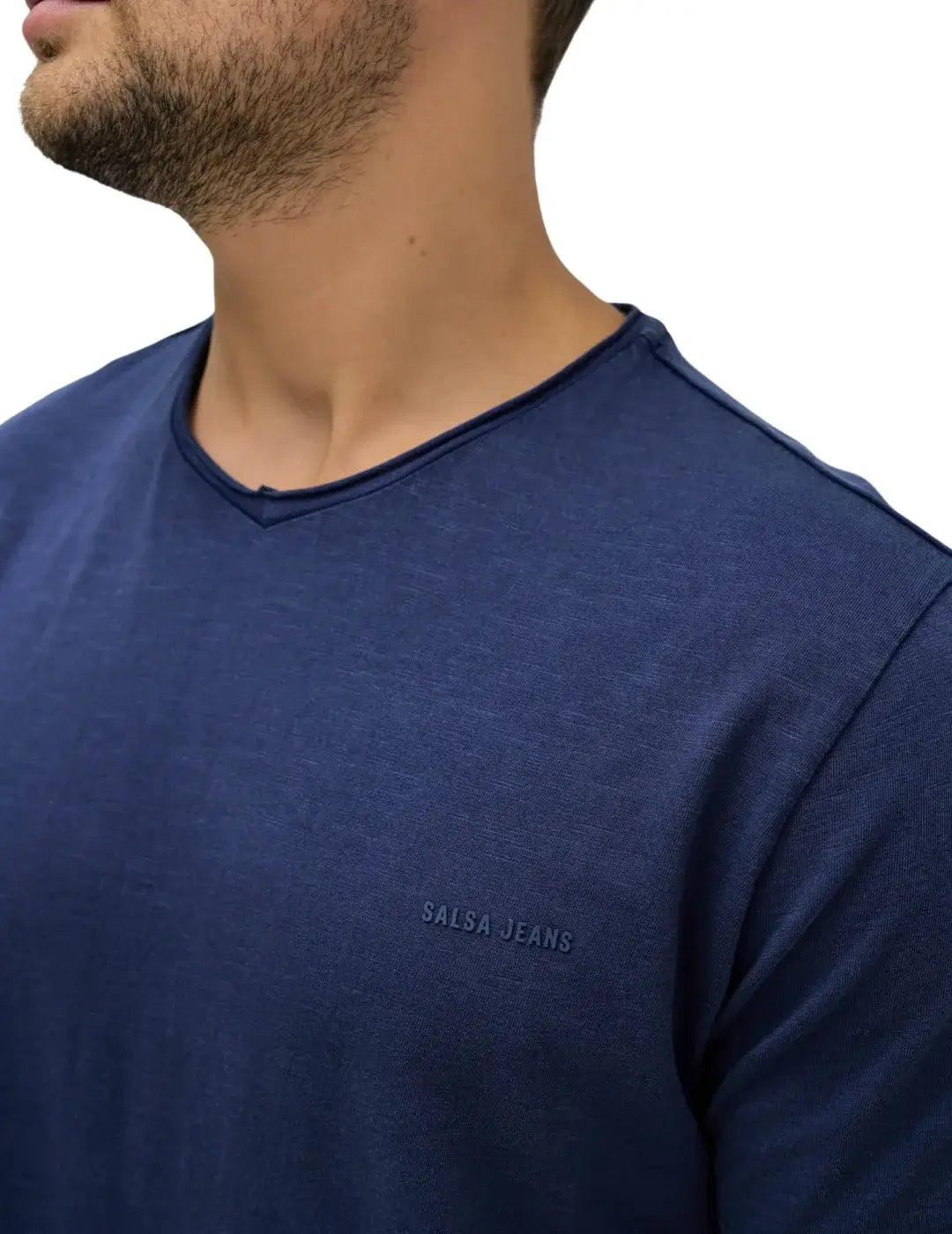 Camiseta Salsa Jeans Teñida Azul Marino | Bicos de Fío