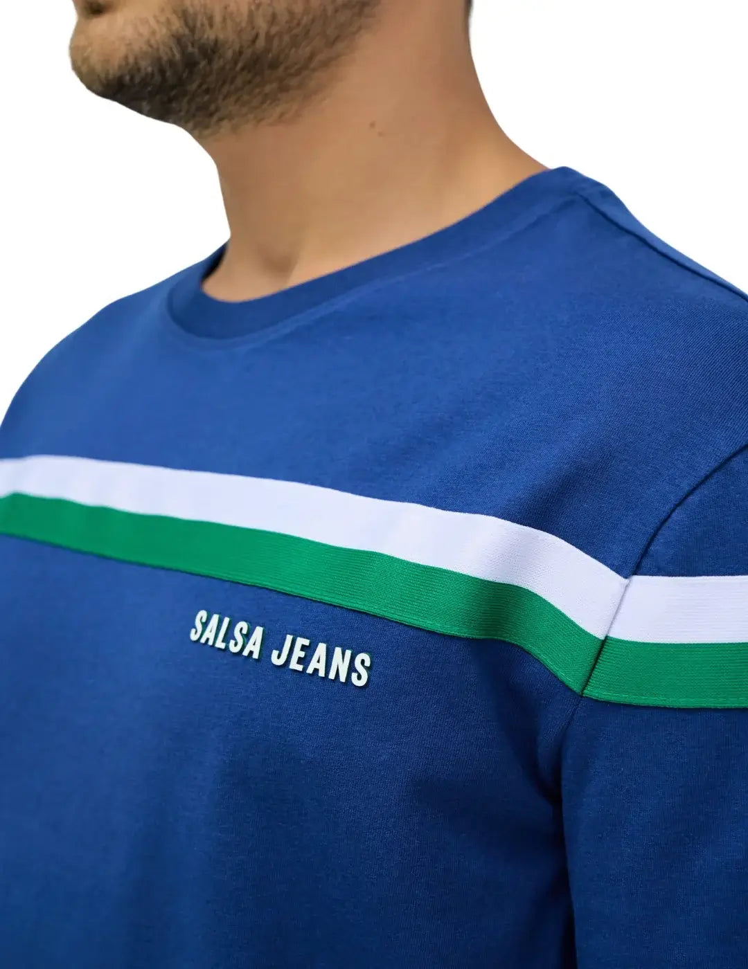 Camiseta Con Rayas Salsa Jeans Azul | Bicos de Fío