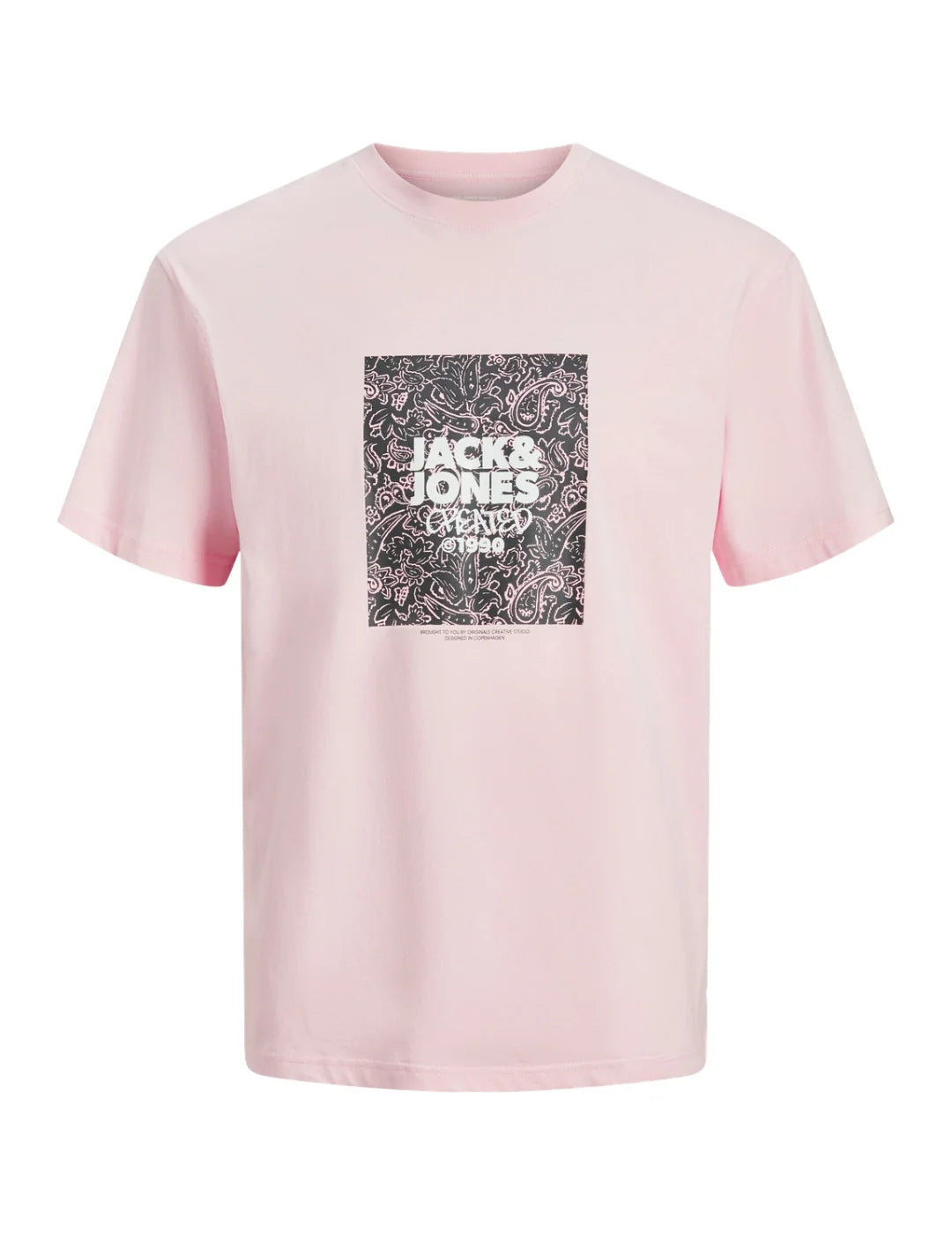 Camiseta Jack&Jones Bushwick Rosa | Bicos de Fío