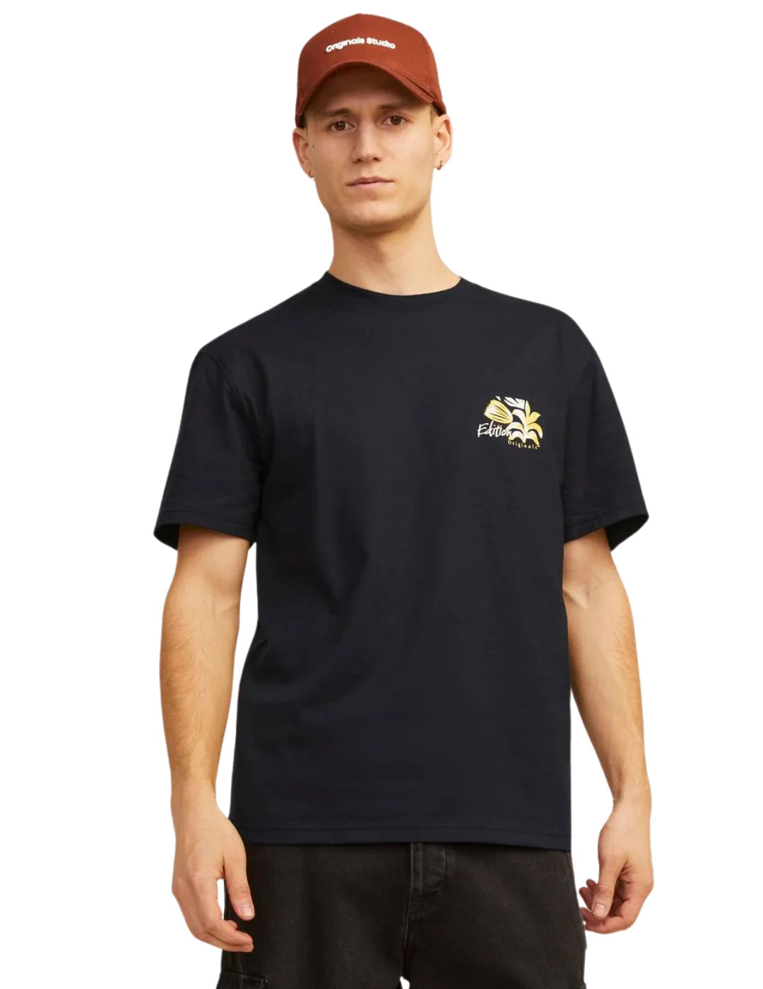 Camiseta Jack&Jones Marbella Negro | Bicos de Fío