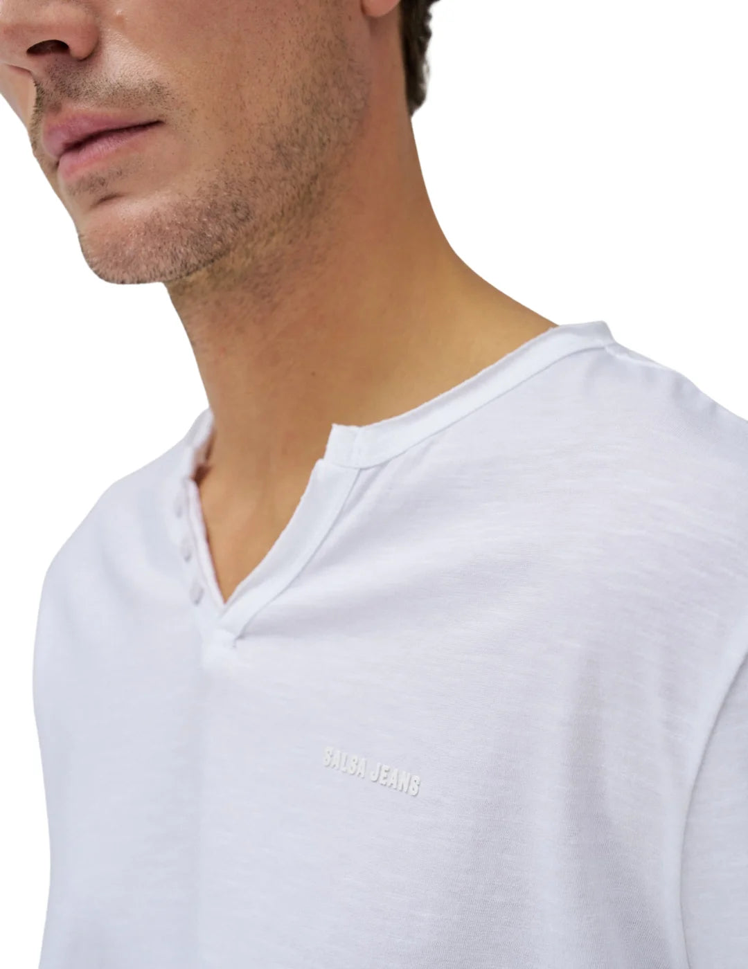 Camiseta Salsa Jeans Serafino Blanco | Bicos de Fío