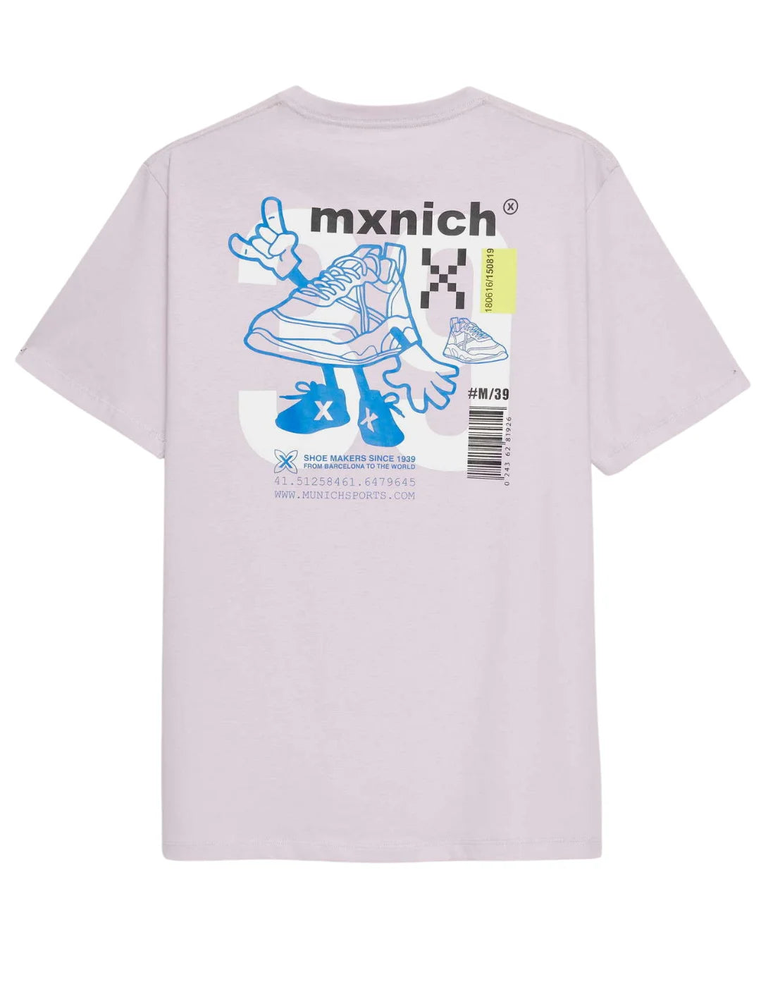 Camiseta Oversize Munich Pixel Lila | Bicos de Fío