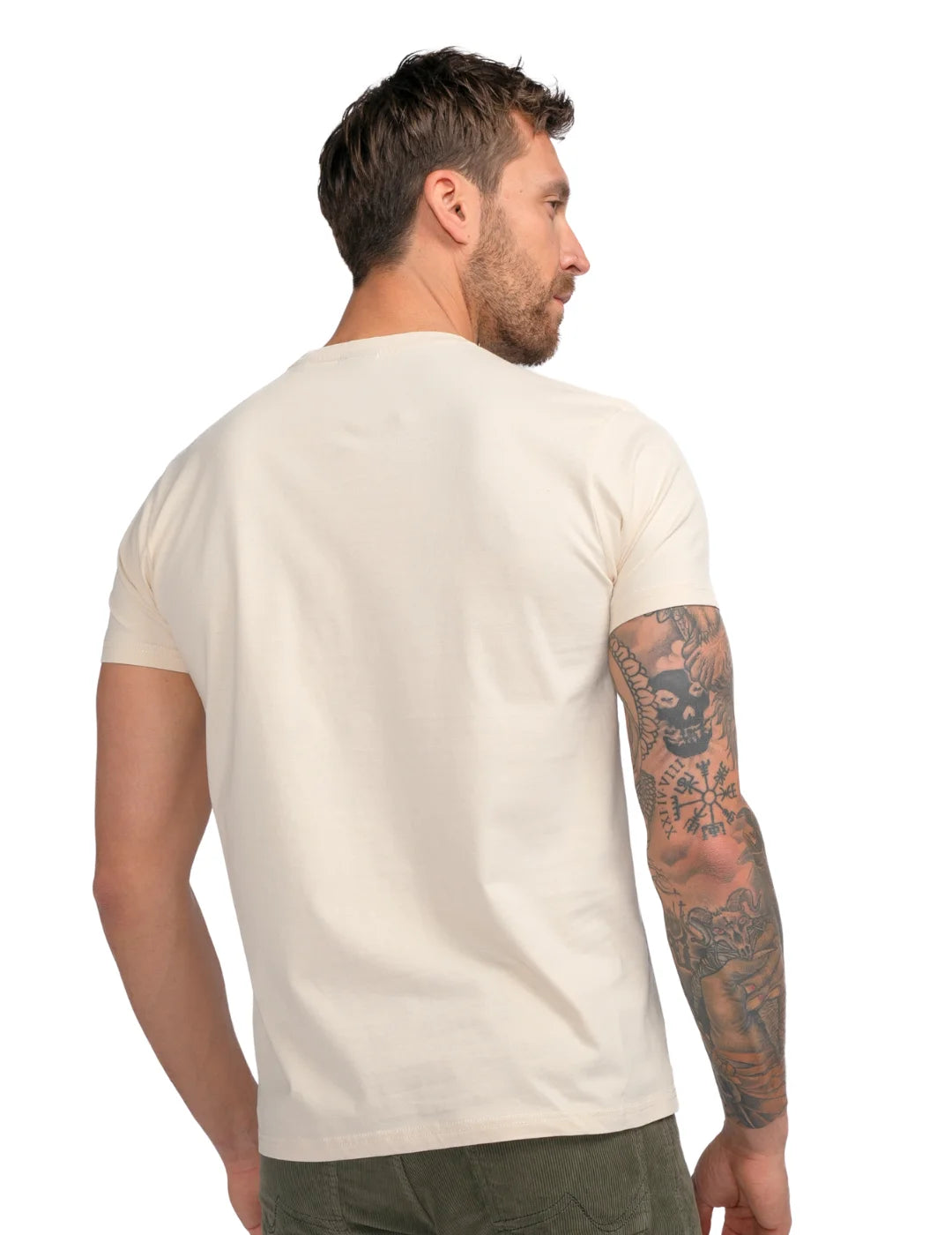 Camiseta Petrol Industries Nushagak Beige | Bicos de Fío