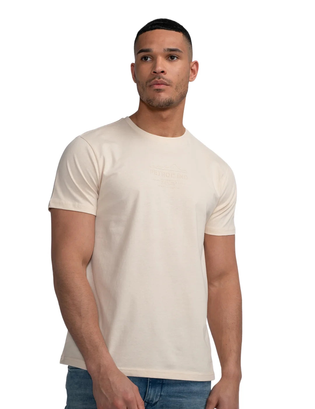 Camiseta Petrol Industries Ulva Beige | Bicos de Fío