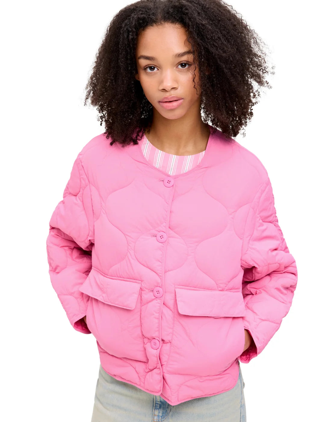 Chaqueta Guateada JJXX Hope Rosa | Bicos de Fío