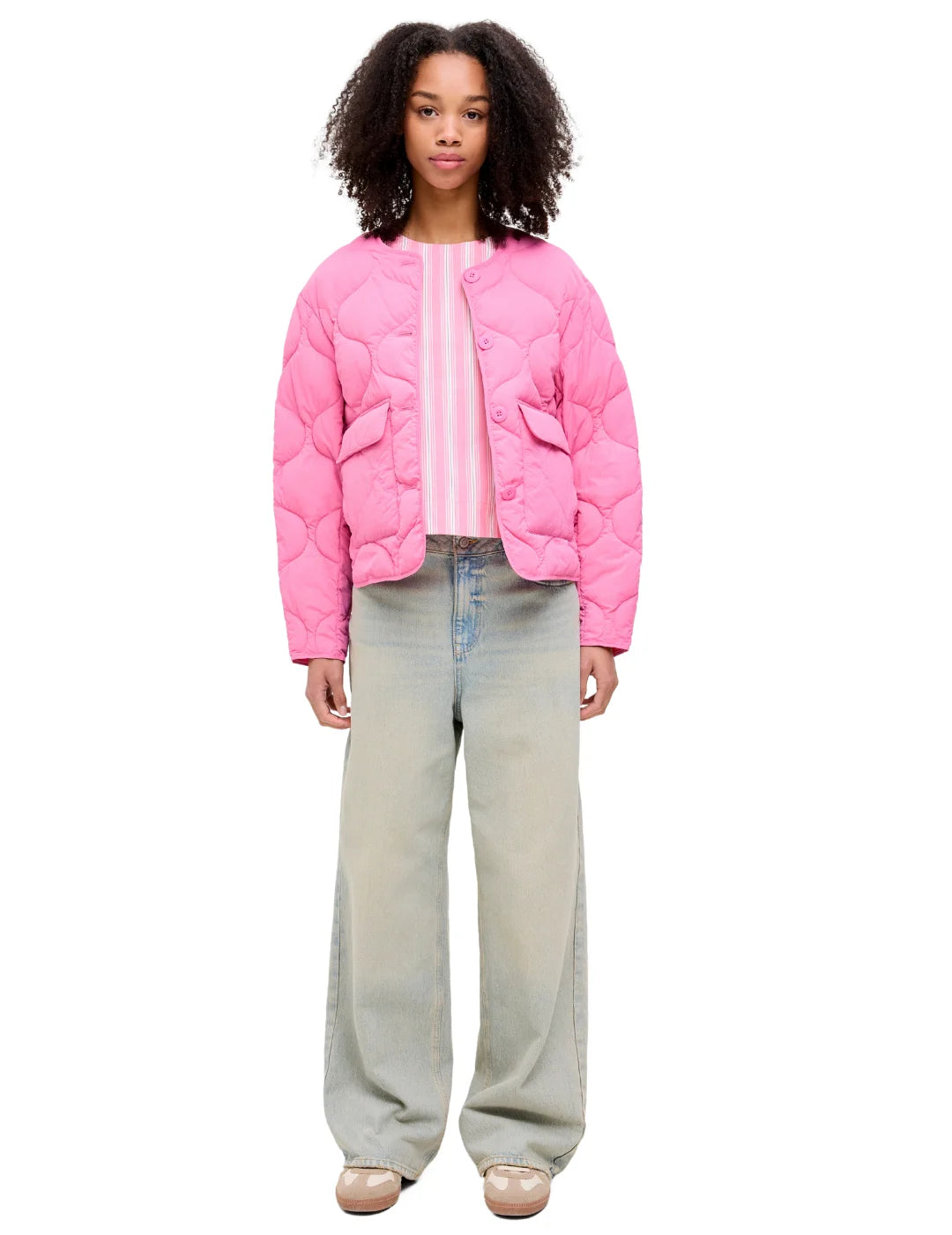 Chaqueta Guateada JJXX Hope Rosa | Bicos de Fío