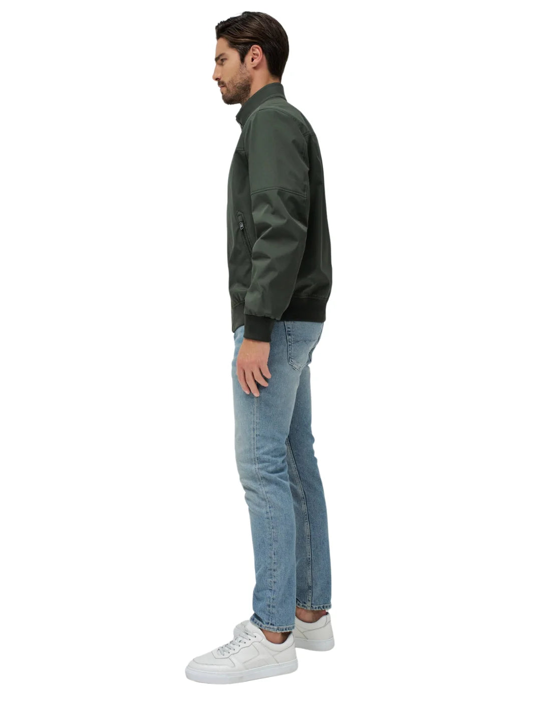 Chaqueta Bomber Ligera Salsa Jeans Verde | Bicos de Fío