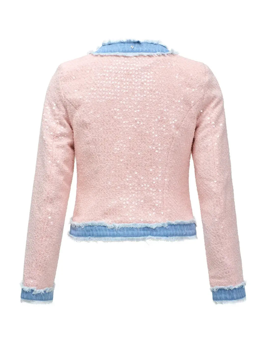 Chaqueta Estilo Chanel Salsa Jeans Rosa | Bicos de Fío