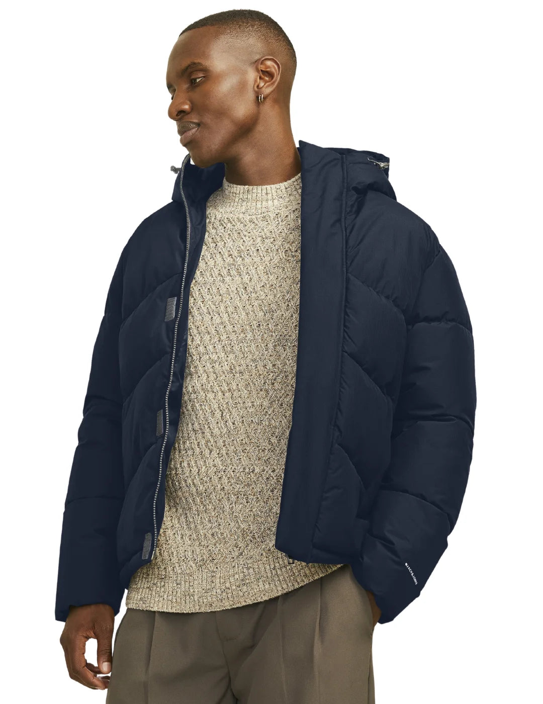 Chaqueta Acolchada Jack&Jones Jjworld Azul Marino | Bicos de Fío 