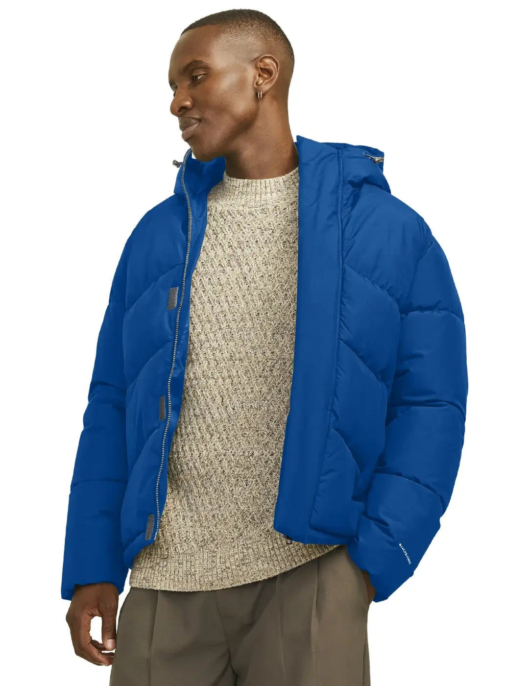 Chaqueta Acolchada Jack&Jones Jjworld Azul | Bicos de Fío