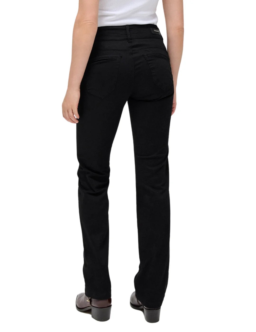 Pantalón Chino Straight Salsa Jeans Negro | Bicos de Fío