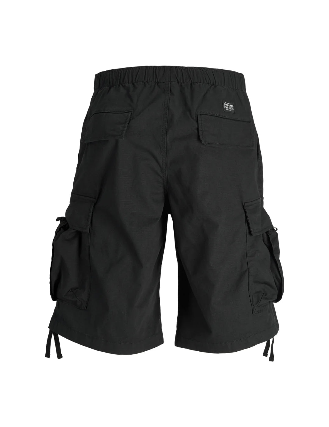 Pantalón Corto Cargo Jack&Jones Parachute Negro | Bicos de Fío