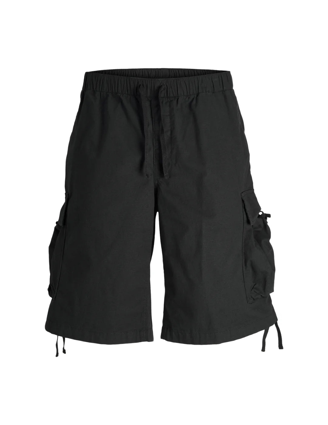 Pantalón Corto Cargo Jack&Jones Parachute Negro | Bicos de Fío