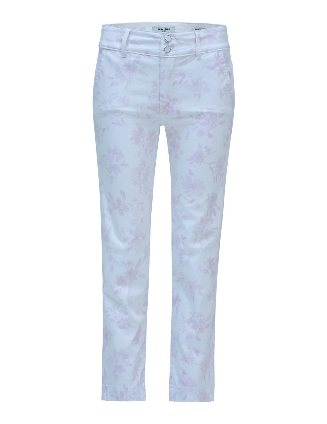 Pantalón Chino Secret Salsa Jeans Print Flores | Bicos de Fío