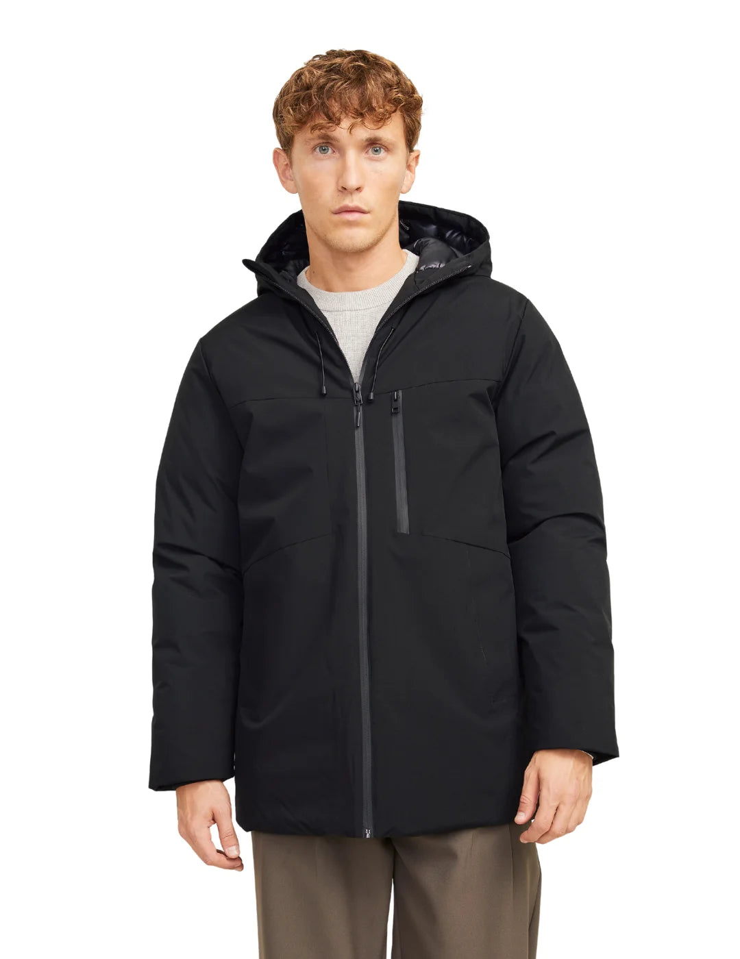 Parka Jack&Jones Payne Negro | Bicos de Fío