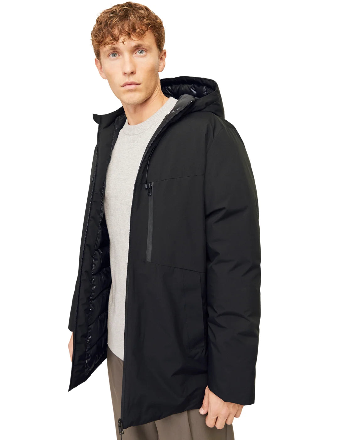 Parka Jack&Jones Payne Negro | Bicos de Fío