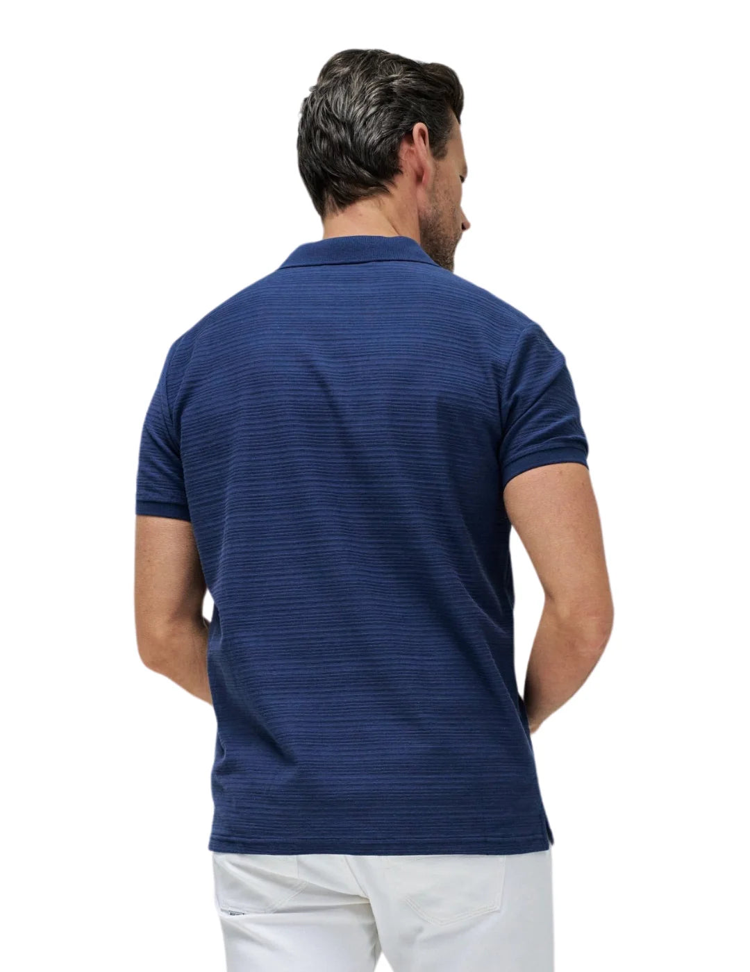 Polo Textura Salsa Jeans Azul Marino | Bicos de Fío