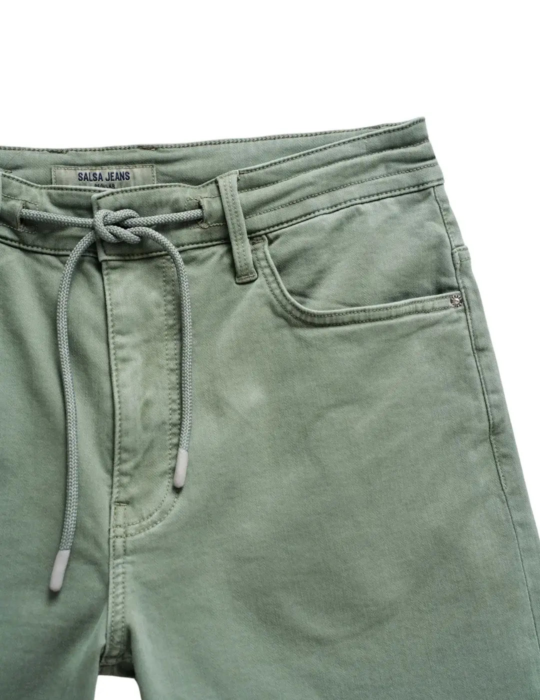 Pantalón Corto Salsa Jeans Washed Verde | Bicos de Fío