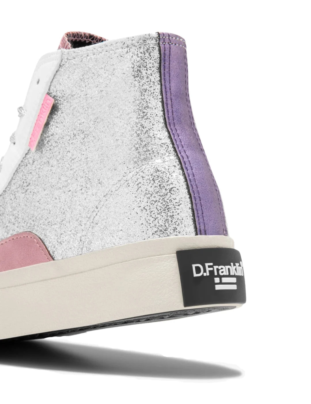 Zapatilla D.Franklin Half Moon High Glitter Plata | Bicos de Fío