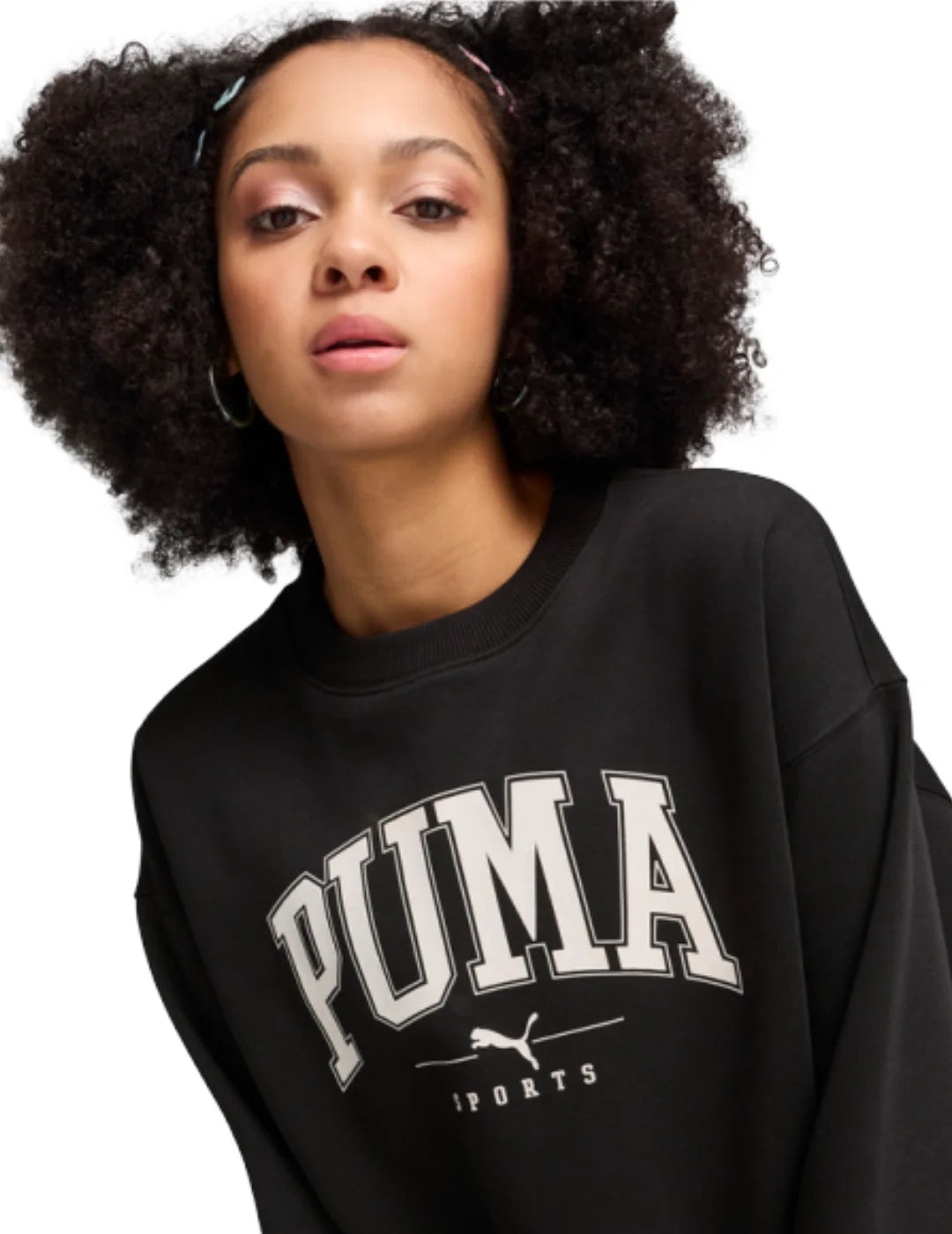 Sudadera PUMA Squad Crew Negro | Bicos de Fío