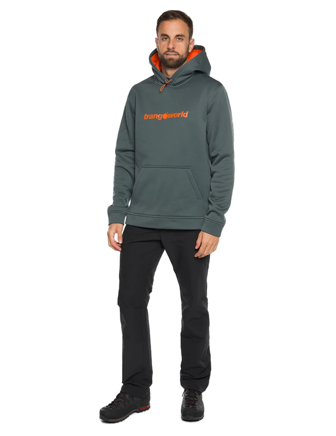 Sudadera Trangoworld Login Gris | Bicos de Fío