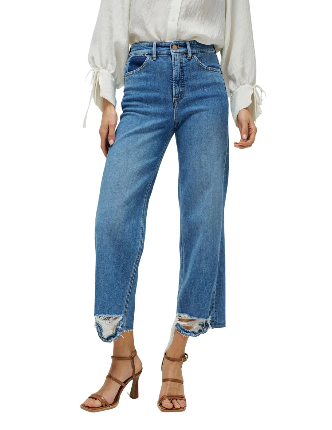 Vaqueros Faith Push In Straight Salsa Jeans Azul | Bicos de Fío