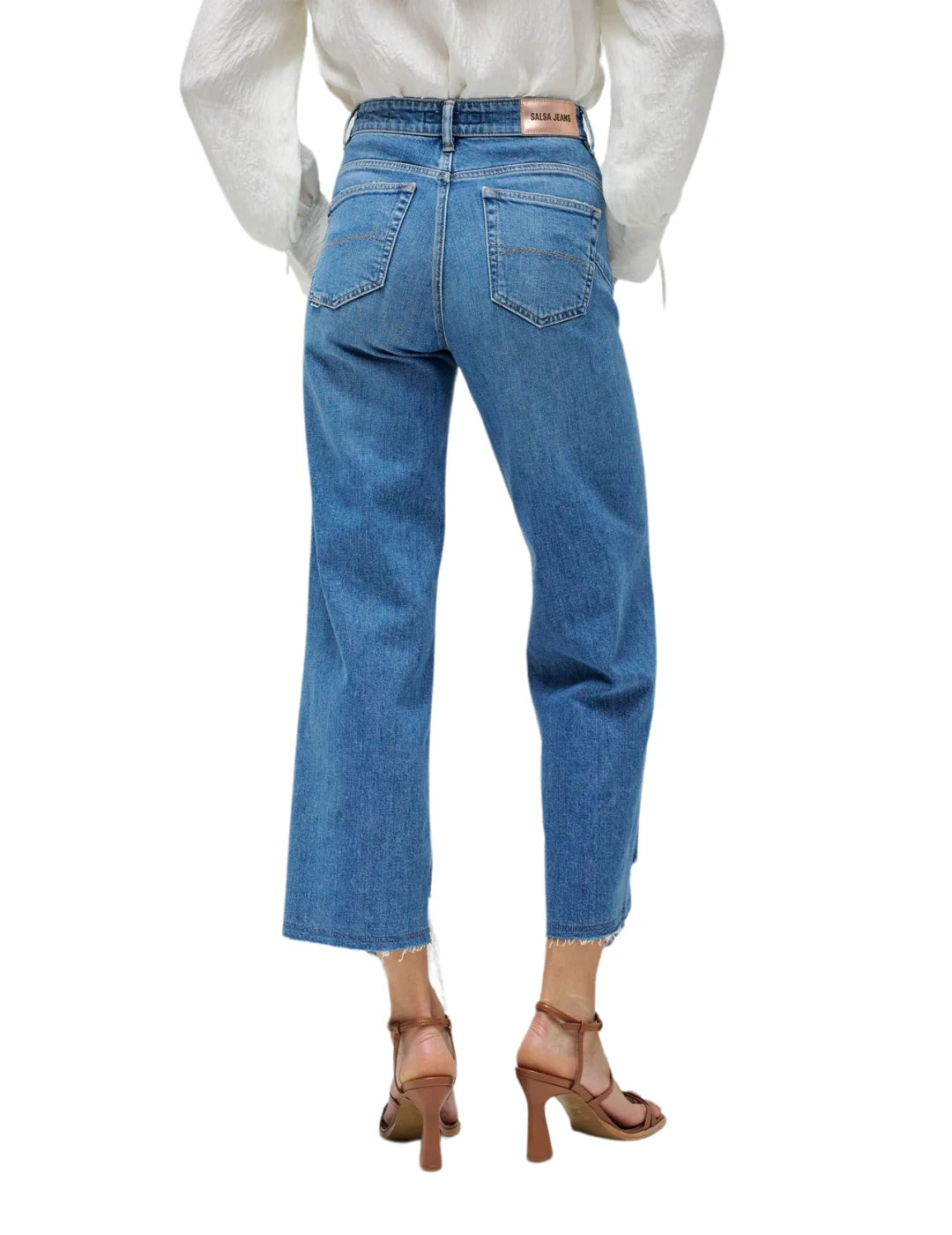 Vaqueros Faith Push In Straight Salsa Jeans Azul | Bicos de Fío