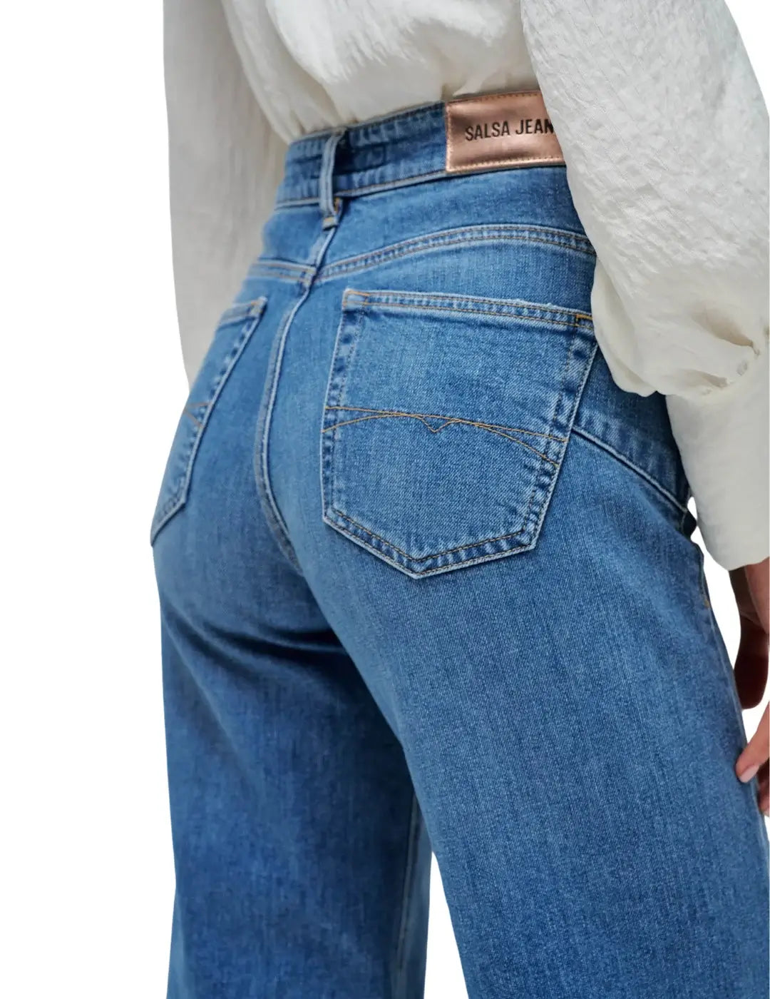 Vaqueros Faith Push In Straight Salsa Jeans Azul | Bicos de Fío