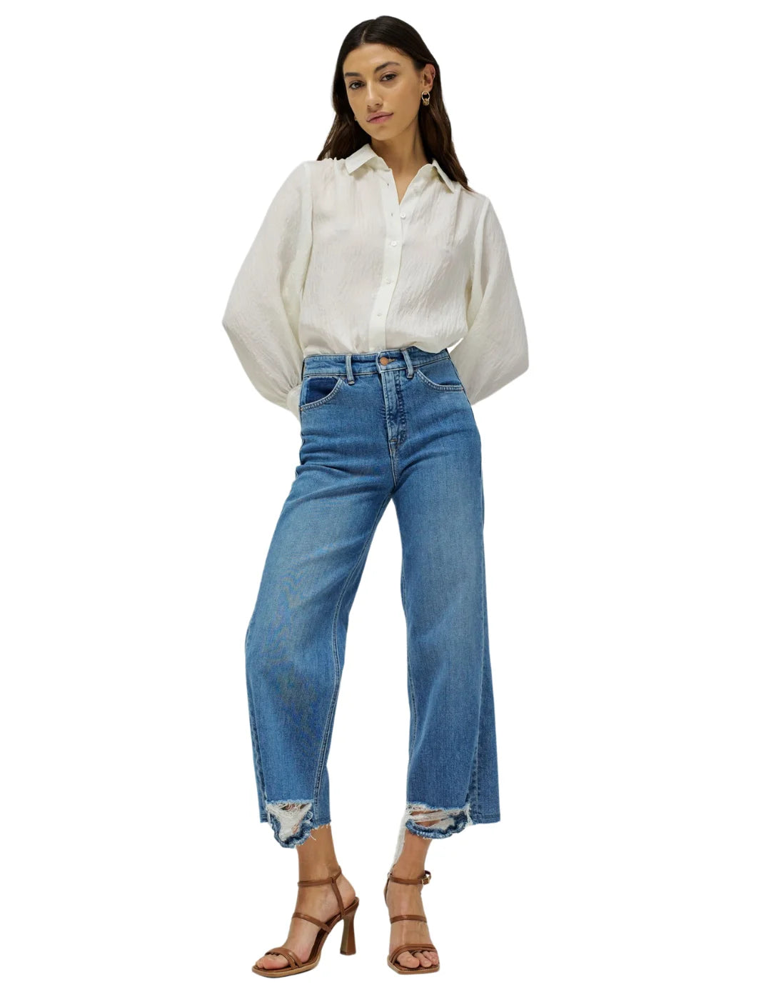 Vaqueros Faith Push In Straight Salsa Jeans Azul | Bicos de Fío