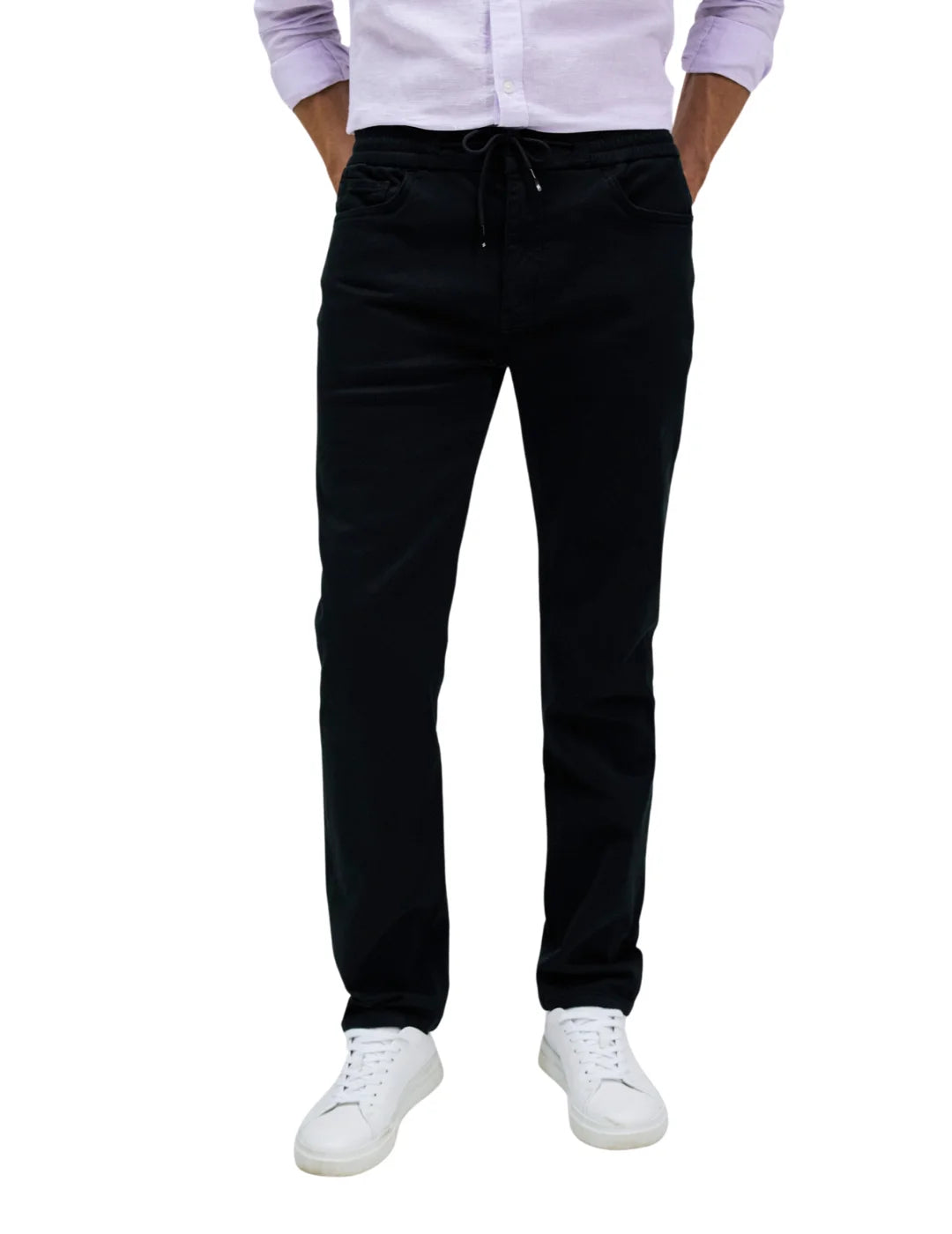 Pantalón Jogger Salsa Jeans S-Activ Negro | Bicos de Fío