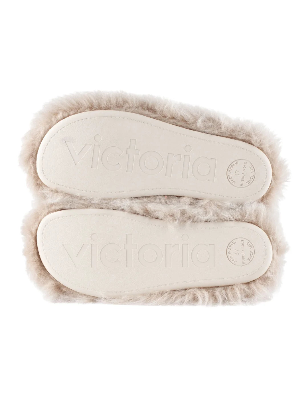 Zapatilla De Casa Victoria Norte Pelo Beige | Bicos de Fío