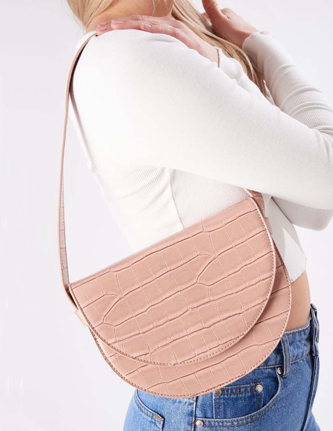 Bolso discount rosa nude