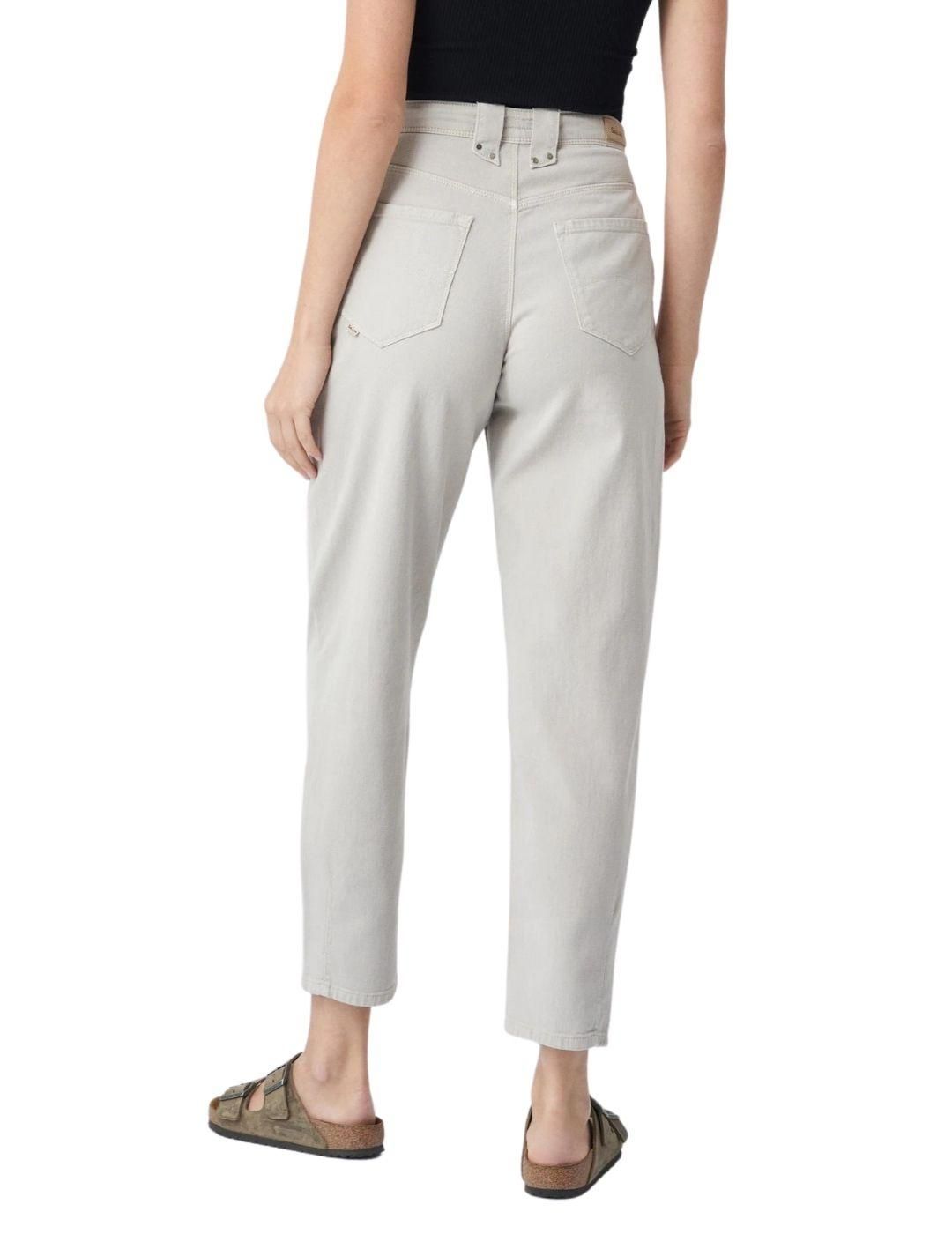 Pantalon slouchy blanco hot sale